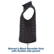 Women's Black Puffer Vest