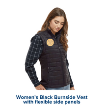 Women's Black Puffer Vest