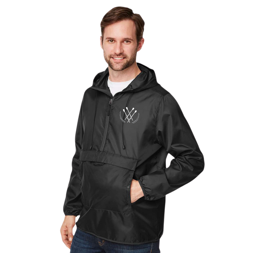 Team 365 Unisex Zone Protect Packable Anorak Jacket - Black