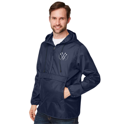 Team 365 Unisex Zone Protect Packable Anorak Jacket - Midnight Navy