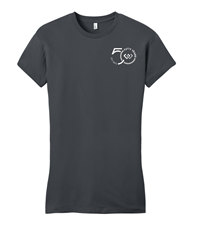 50th Anniversary Women's Tee - Charcoal