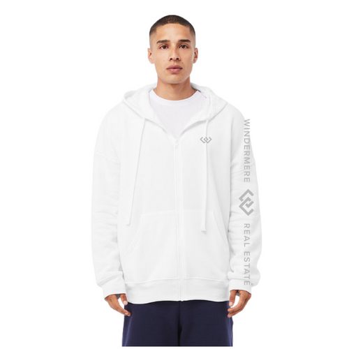 Bella + Canvas Unisex Sponge Fleece DTM Full-Zip Hooded Sweatshirt