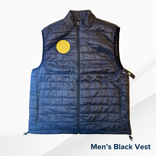 Men's Black Puffer Vest