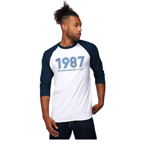 1987 Unisex 3/4 Raglan Colorblock