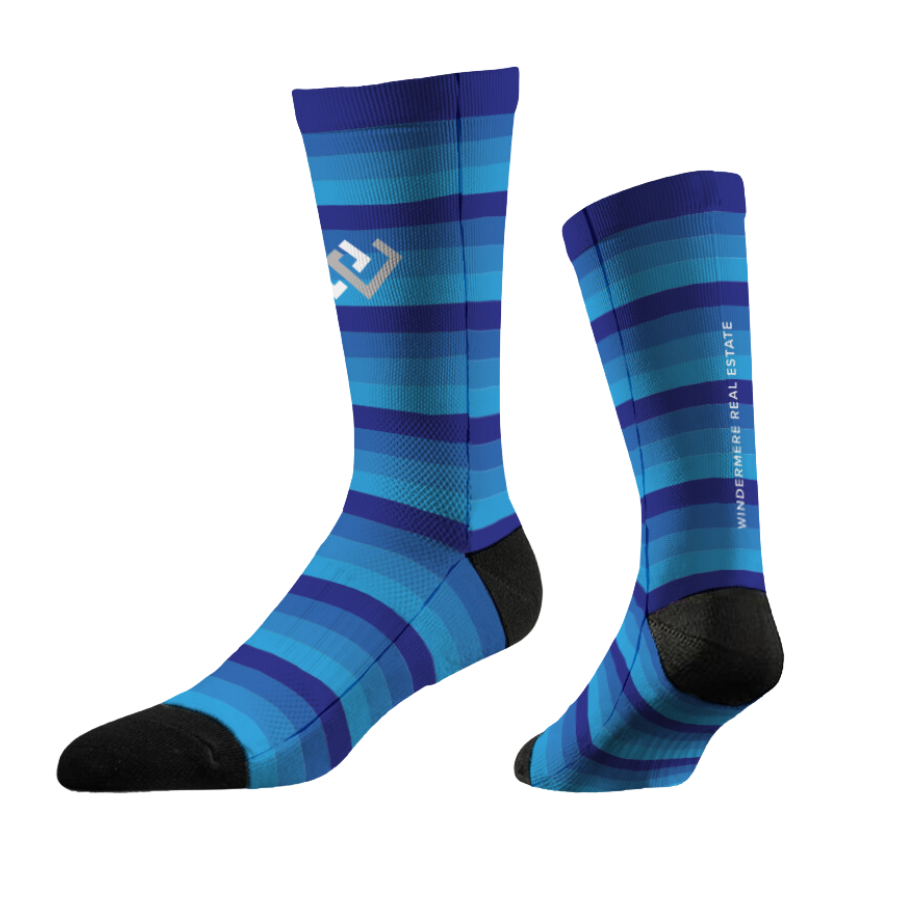 Strideline Crew Socks - Stripes