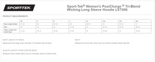 Sport-Tek Women's Posicharge Tri-Blend Wicking Long Sleeve Hoodie