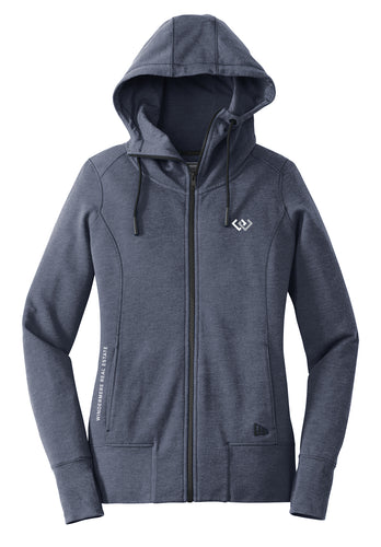 New Era® Women's Tri-Blend Fleece Full-Zip Hoodie
