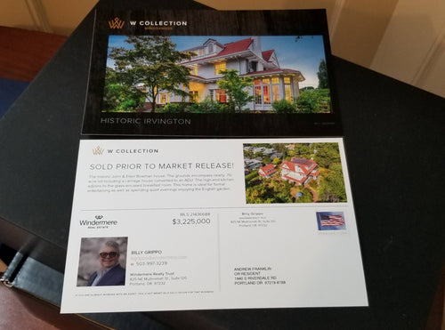 W Collection Postcard for Irvington Listing - Billy Grippo