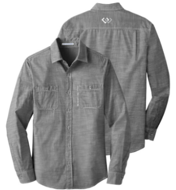 Port Authority Slub Chambray Shirt Button Up