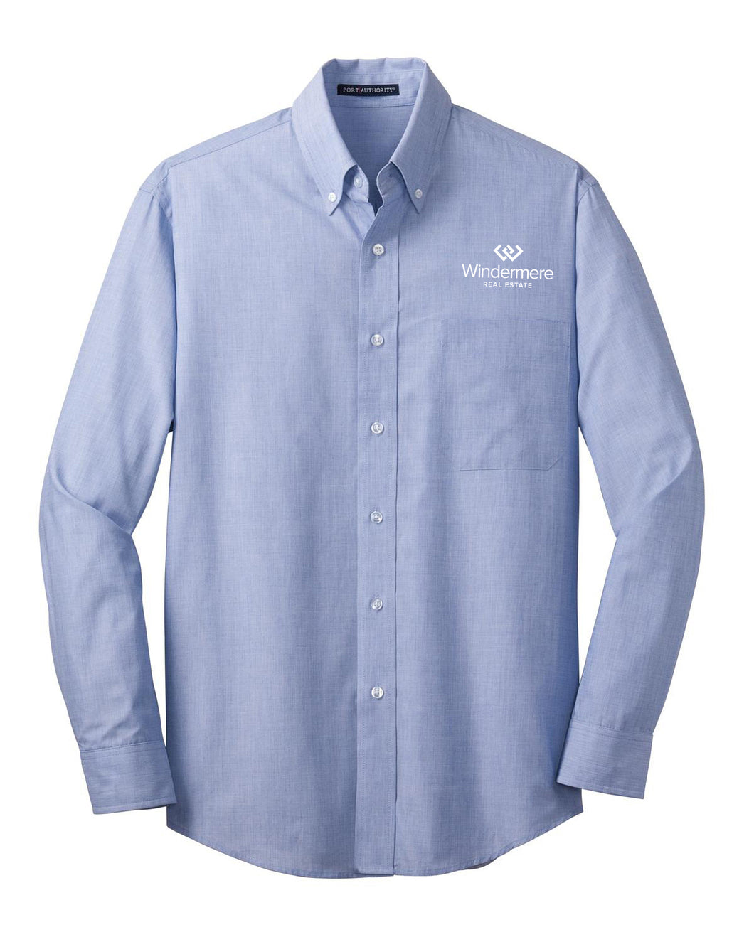 Port Authority Long Sleeve Button Up - Light Blue
