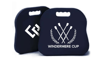 Windermere Cup Seat Cushion (Blue Cushion with White Logos)